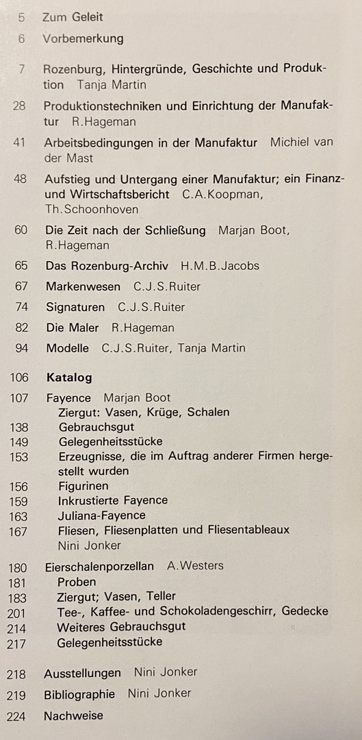 Rozenburg 1883-1917. Monographie einer Manufaktur 1883-1917