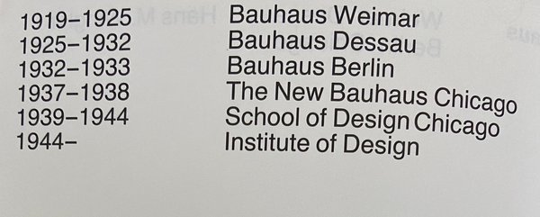 The Bauhaus. Weimar, Dessau, Berlin, Chigago. Hans M. Wingler.