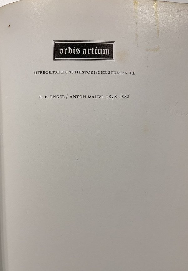 E.P. Engel Anton Mauve  1838-1888 monografie